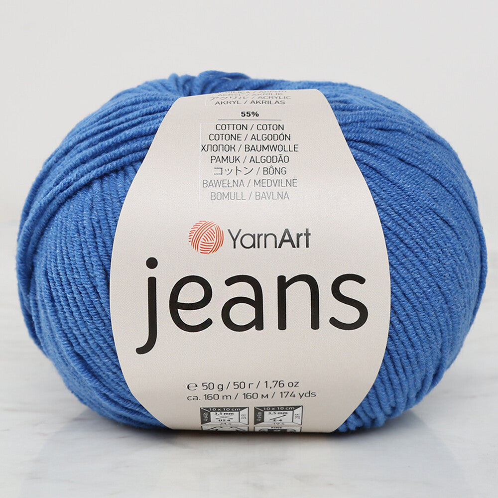 YarnArt Jeans Mavi El Örgü İpi - 16